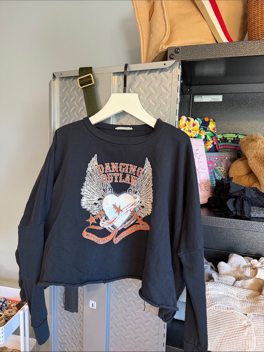 Spell Black Graphic Long-Sleeve Top - Dancing Outlaw